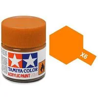 Tamiya Acrylic Gloss Paint (10ml) - Orange