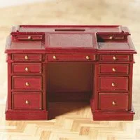 Charles Dickens Writing Desk Mahogany for 12th Scale Dolls House