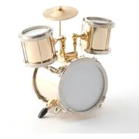 Drum Set Gold for 12th Scale Dolls House