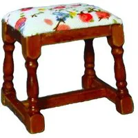 Oak Dressing Table Stool for 12th Scale Dolls House