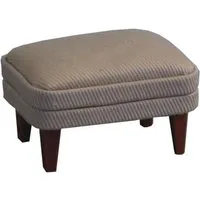 Small Grey Footstool for 12th Scale Dolls House