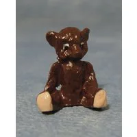 Brown Metal Teddy Bear for 12th Scale Dolls House