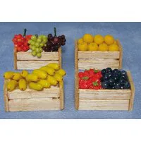 Fruit Crates x 4 for 12th Scale Dolls House