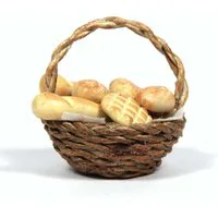 Basket of Bread for 12th Scale Dolls House