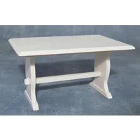 Country Kitchen Table White for 12th Scale Dolls House