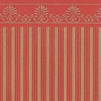 Majestic Gold and Red Wallpaper for 12th Scale Dolls House