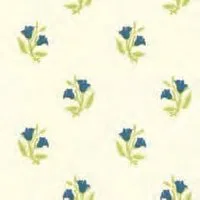 Rosebud Blue Wallpaper for 12th Scale Dolls House