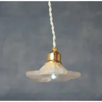 3V LED Clear Daisy Ceiling Light for 12th Scale Dolls House