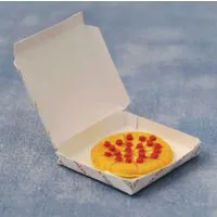 Pizza in Takeaway Box for 12th Scale Dolls House