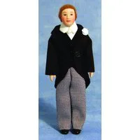 Porcelain Groom for 12th Scale Dolls House