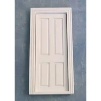 White Wooden Door for 12th Scale Dolls House