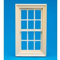 Working Wooden Sash Window 143 x 80mm for 12th Scale Dolls House