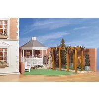 Garden and Pergola Ready to Assemble 12th Scale Dolls House Kit