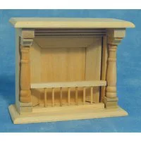 Bare Wood Fireplace for 12th Scale Dolls House