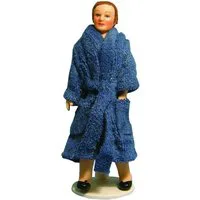 Poseable Man In Robe for 12th Scale Dolls House