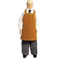 Porcelain Shop Keeper for 12th Scale Dolls House