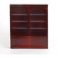 Mahogany Deluxe Double Shelves for 12th Scale Dolls House