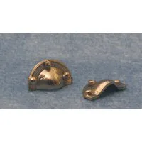 Brass Pull Handles for 12th Scale Dolls House