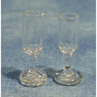 Wine Glasses x 2 for 12th Scale Dolls House