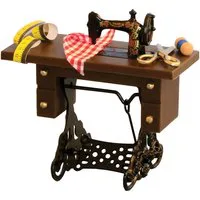 Sewing Machine With Table Set for 12th Scale Dolls House