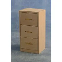 Bare Wood Filing Cabinet for 12th Scale Dolls House