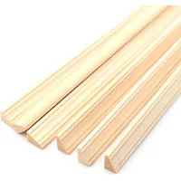 Unvarnished Light Wood Cornice pack of 6 for 12th Scale Dolls House