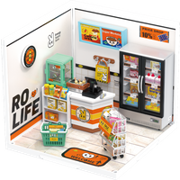 Rolife Energy Supply Store Plastic DIY Miniature Dollhouse Kit