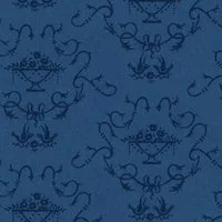 Bettiscombe Blue Wallpaper for 12th Scale Dolls House