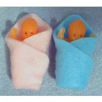 2 Baby Dolls for 12th Scale Dolls House