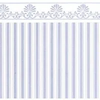 Majestic Aqua White Wallpaper for 12th Scale Dolls House