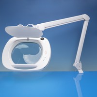 Light Craft Wide Lens LED Magnifier Lamp with Dual Dimmer