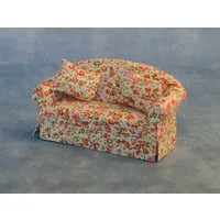 Floral 2 Seat Sofa for 12th Scale Dolls House