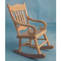 Pine Kitchen Rocking Chair for 12th Scale Dolls House