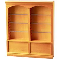 Pine Deluxe Double Shelves for 12th Scale Dolls House