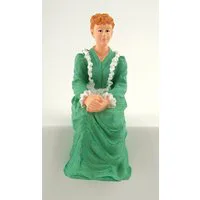 Sitting Victorian Lady Resin Figure for 12th Scale Dolls House