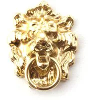 Polished Lion Head Knocker for 12th Scale Dolls House