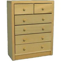 Bare Wood Chest Of Drawers for 12th Scale Dolls House