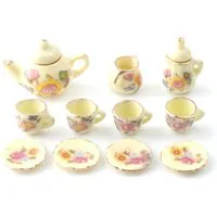 Small Yellow Tea Set for 12th Scale Dolls House