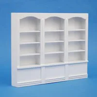 Large White Shop Shelves for 12th Scale Dolls House