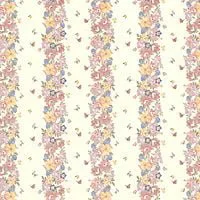 Country Garden Cream Wallpaper for 12th Scale Dolls House