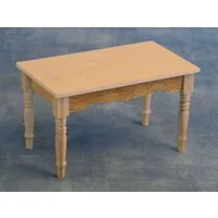 Bare Wood Table for 12th Scale Dolls House