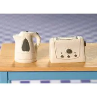 Modern Kettle and Toaster Setfor 12th Scale Dolls House