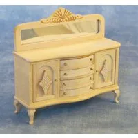 Bare Wood Buffet Side Table for 12th Scale Dolls House