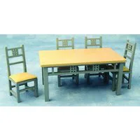 Modern Dining Room Table and Chairs Set for 12th Scale Dolls House