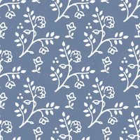 Julia White on Blue Wallpaper for 12th Scale Dolls House