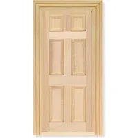 Wood Door With Architrave for 12th Scale Dolls House