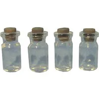 Medium Glass Jars Pack 4 for 12th Scale Dolls House