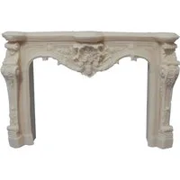 White Ornate Fireplace for 12th Scale Dolls House