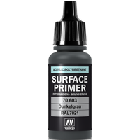 Acrylic Polyurethane Primer German Panzer Grey (RAL 7021) 17ml