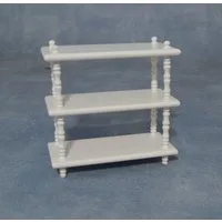 White Shelves for 12th Scale Dolls House